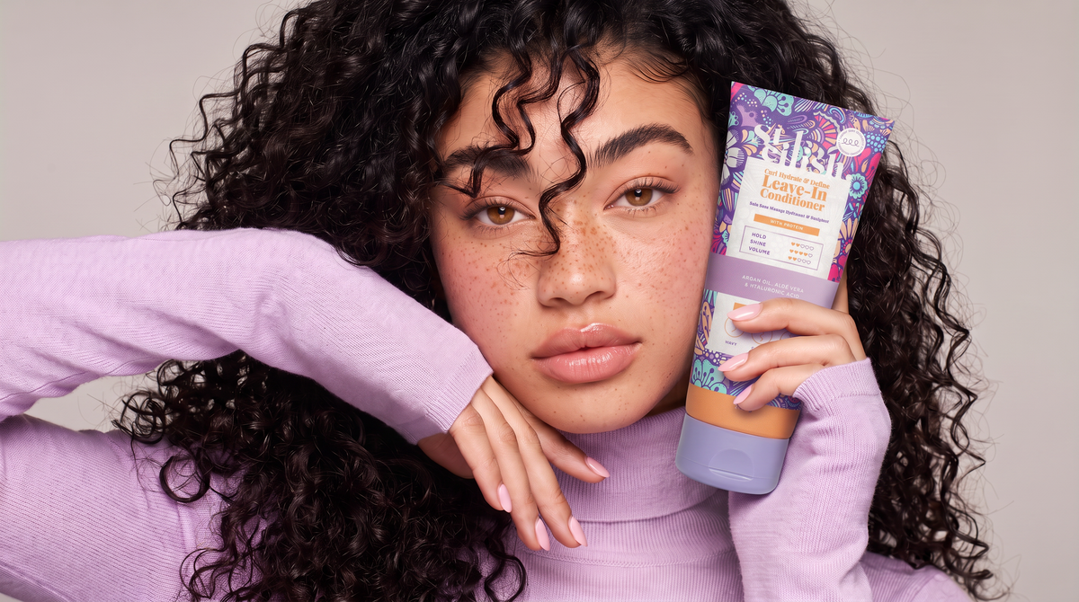 <p>From loose waves to tight coils,&nbsp;</p><p>Find the care your curls need.</p>