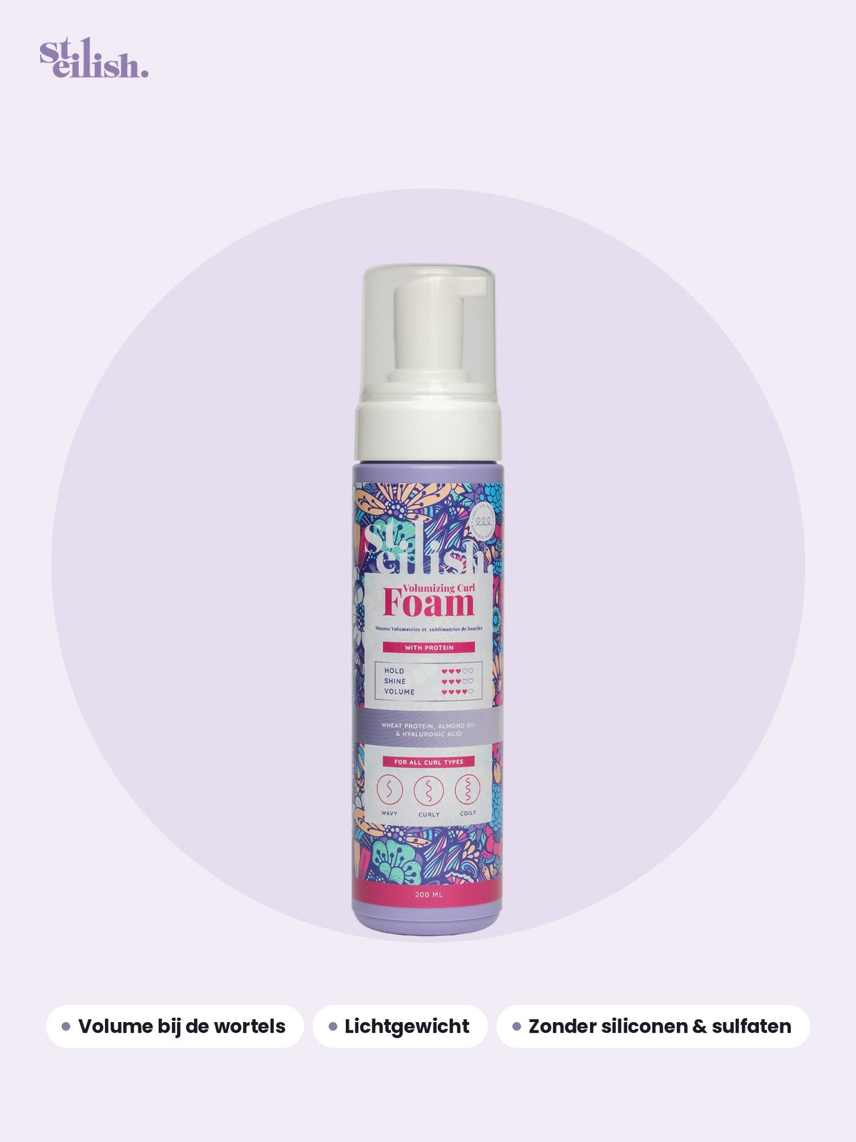 Steilish Volumizing Curl Foam 200 ML
