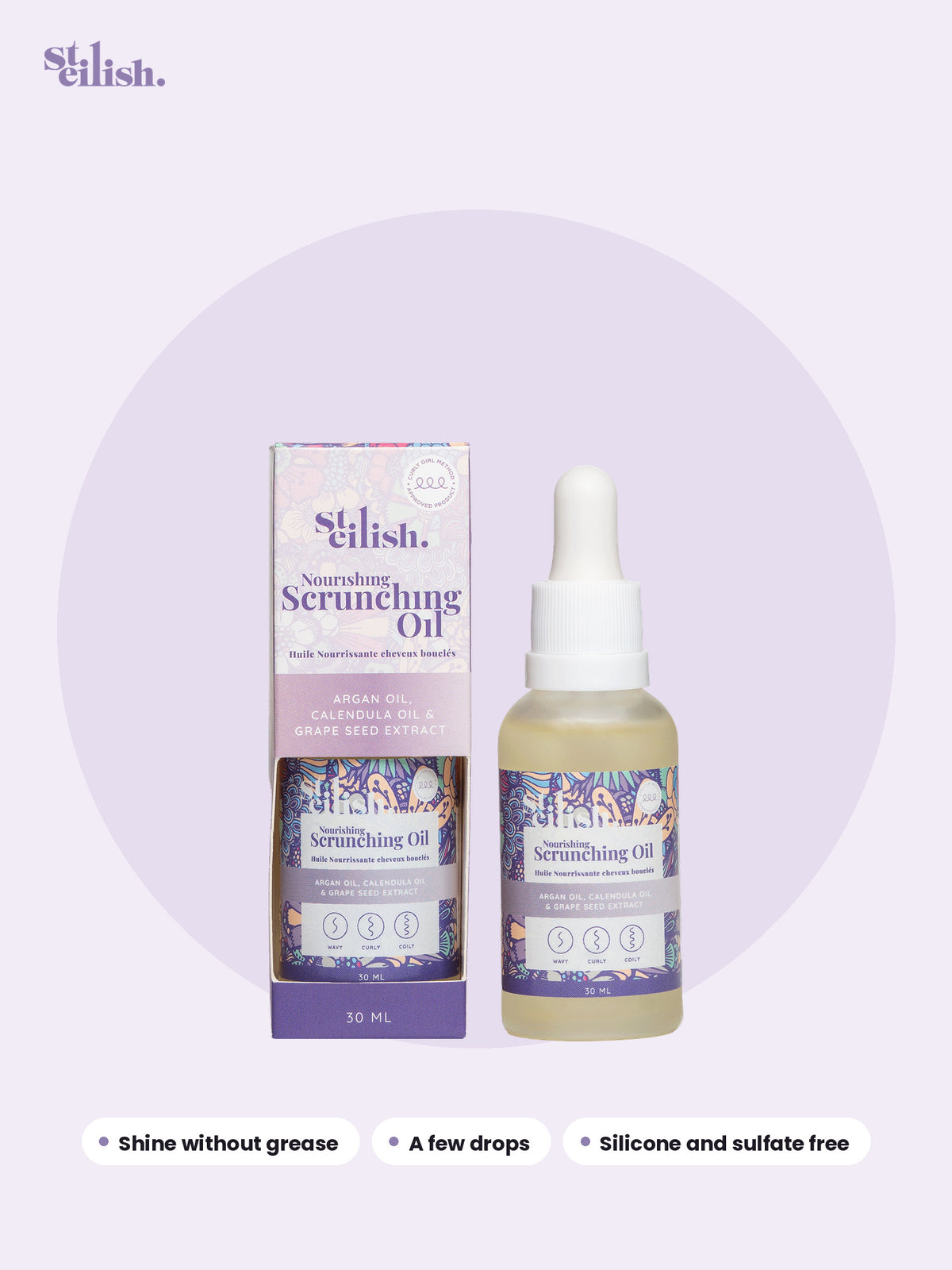 Nourishing Scrunching Oil packshot